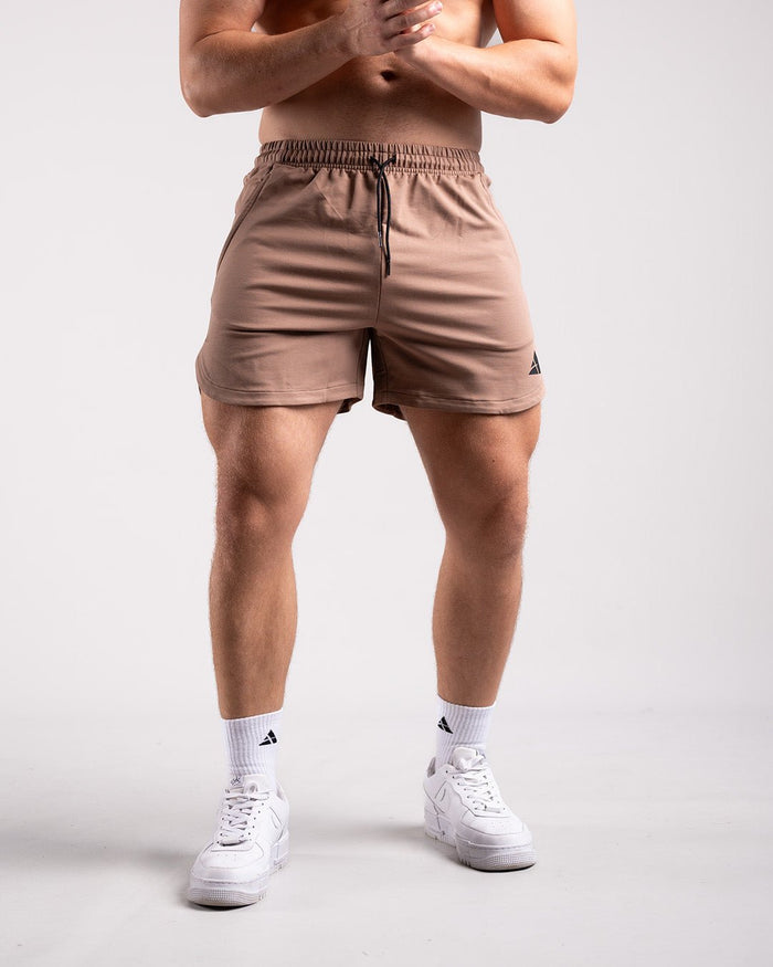 Performance Shorts 2.0 (Brown) - Athletic Aesthetics