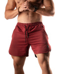 Performance Shorts 2.0 (Burgundy) - Athletic Aesthetics
