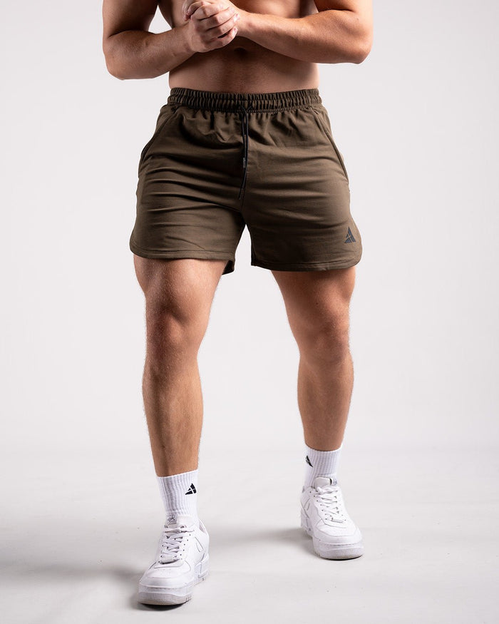 Performance Shorts 2.0 (Olive) - Athletic Aesthetics