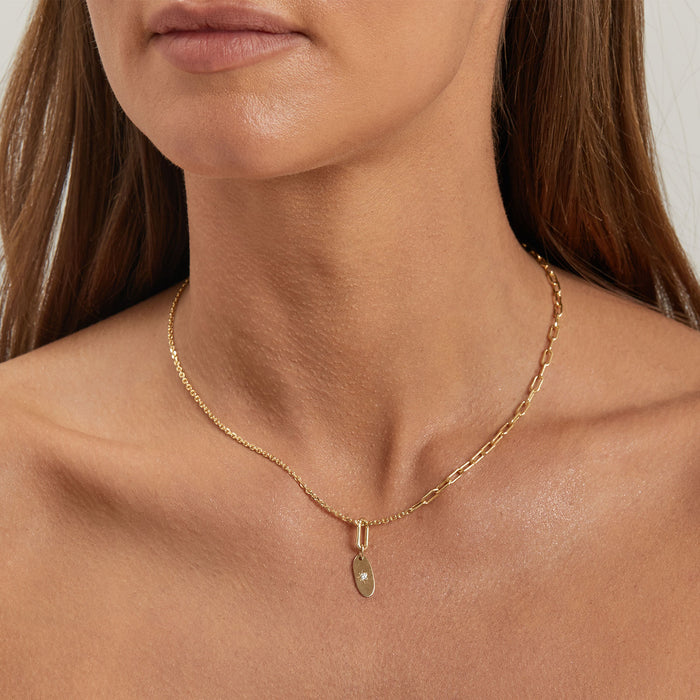 Petite Paperclip Charm Connector