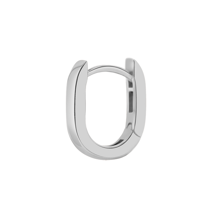 Petite Paperclip Huggie Hoop Earrings