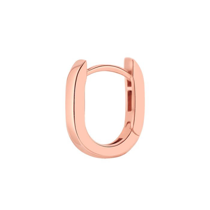 Petite Paperclip Huggie Hoop Earrings