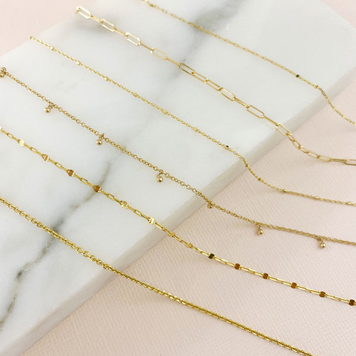 Petite Sequin Chain Anklet