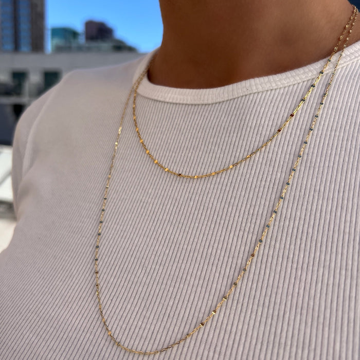 Petite Sequin Chain Necklace