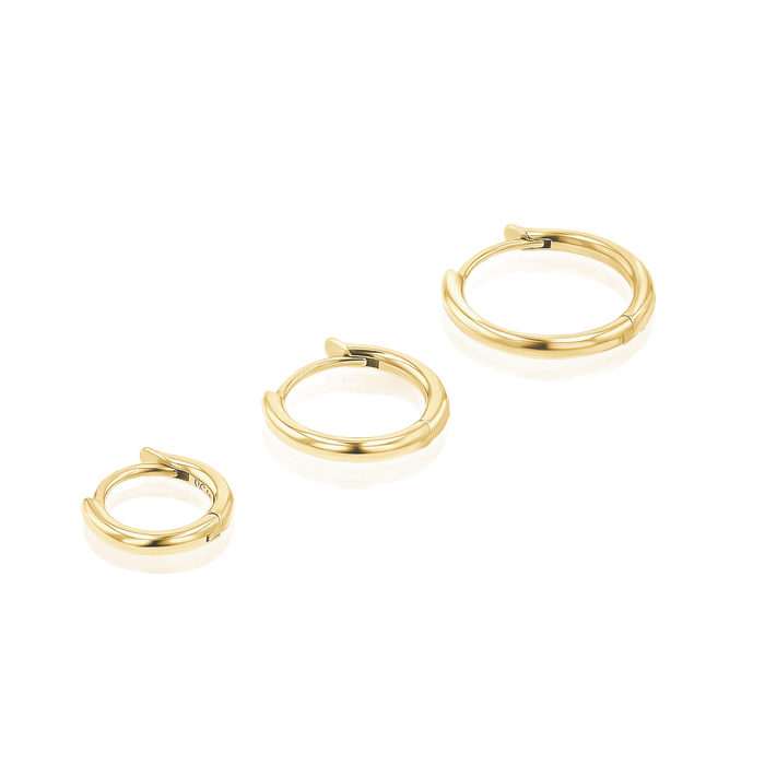 Petite Solid Huggie Earrings