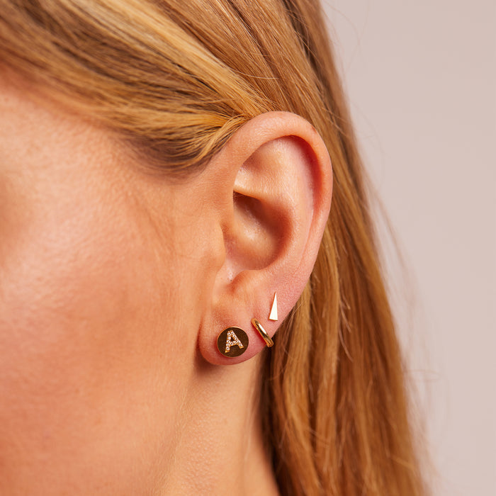 Petite Solid Huggie Earrings