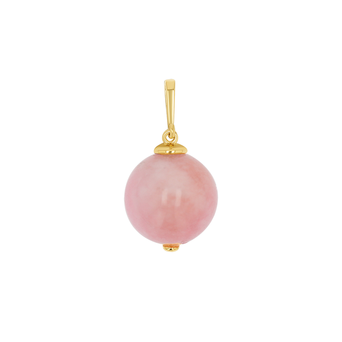 Pink Jade Gumball Charm