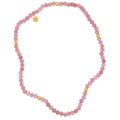 Pink Sapphire Stretch Beaded Bracelet