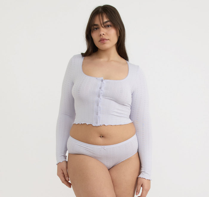Pointelle Cardigan