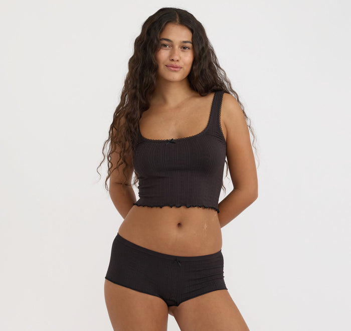 Pointelle Shorty