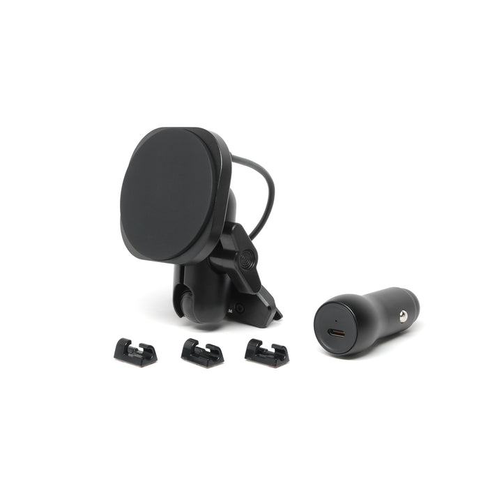 Image of Offroam MagSafe-compatible Phone Mount for Ram 1500/2500/3500 2013-2018 & 1500 Classic 2019-2024. This premium phone mount installs easily without drilling or glue. High force magnets hold phone on any trail, road, or track. Perfect placement without blocking screens, driver view, or air flow. Fully adjustable positioning.