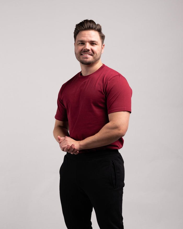 Regular Tee (Burgundy) - HQ Basics - Athletic Aesthetics