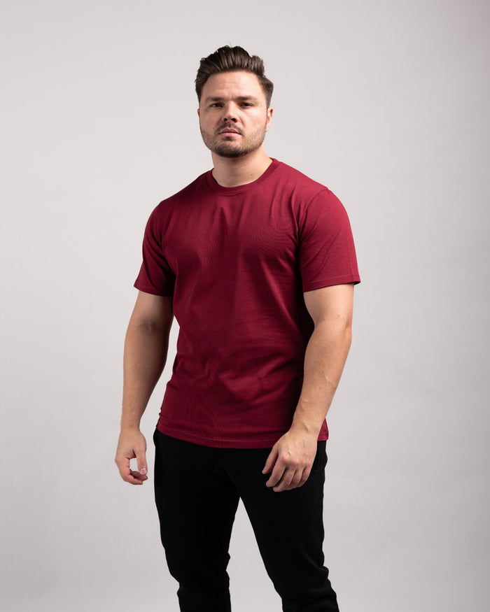 Regular Tee (Burgundy) - HQ Basics - Athletic Aesthetics
