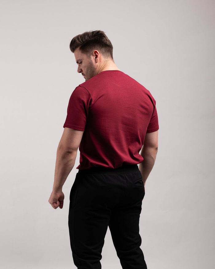 Regular Tee (Burgundy) - HQ Basics - Athletic Aesthetics