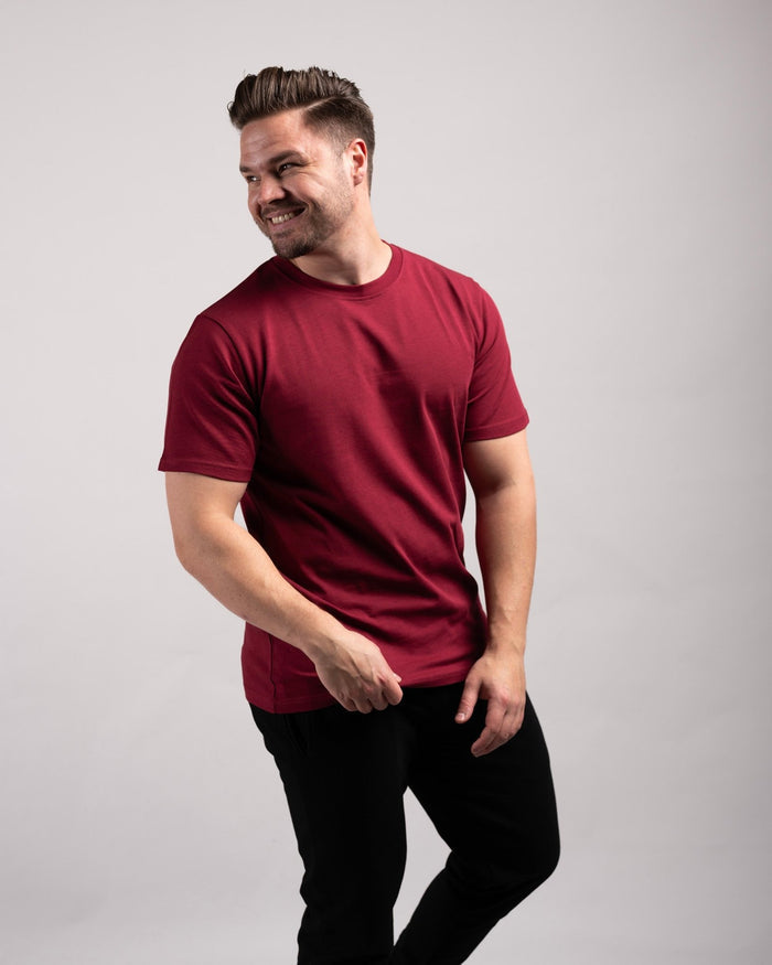 Regular Tee (Burgundy) - HQ Basics - Athletic Aesthetics
