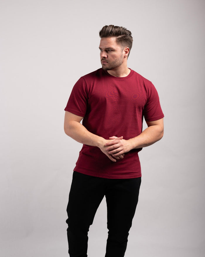 Regular Tee (Burgundy) - HQ Basics - Athletic Aesthetics