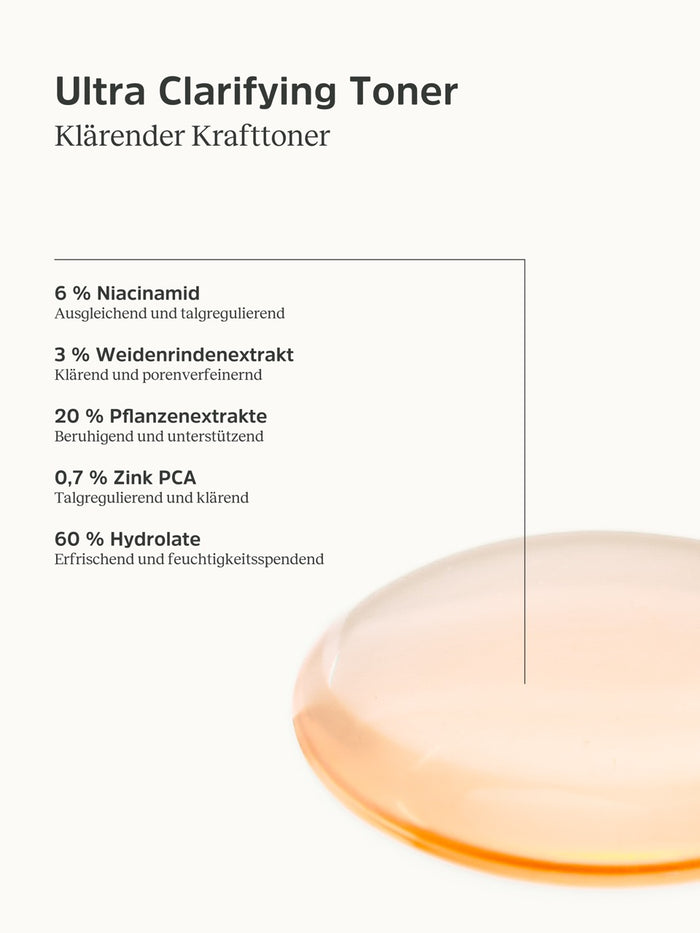 Konsistenz und Informationen zum Ultra Clarifying Toner