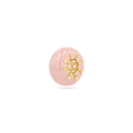 Rose Quartz Gemstone Slider Charm