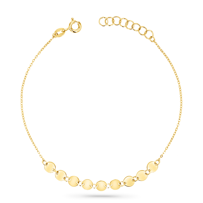 Round Disc Strand Bracelet