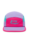 Running Cap in Pink Purple Blue