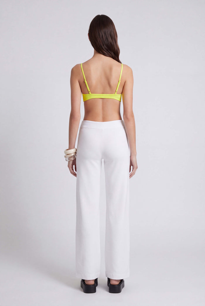 Sarı İnce Askılı Crop Top-Y261011155