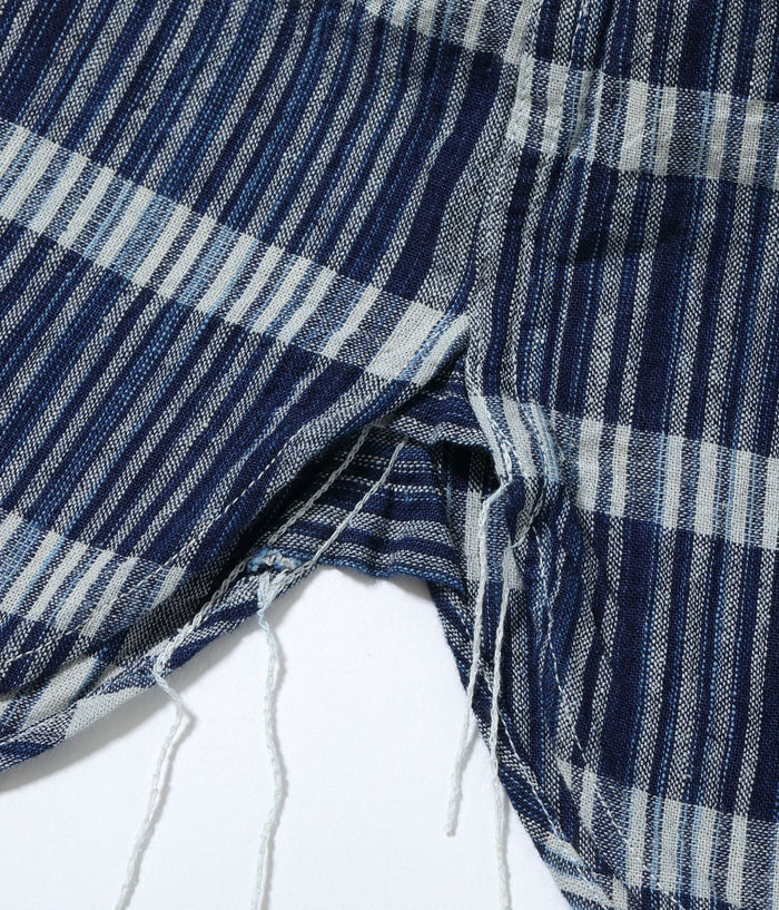SC29591 FICTION ROMANCE 5oz. INDIGO CHECK WORK SHIRT - NAVY