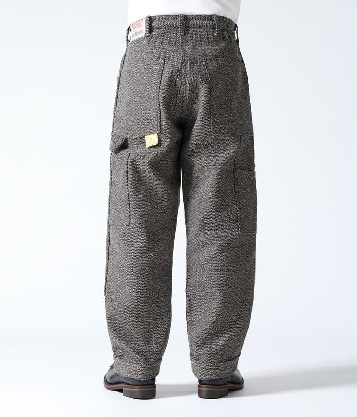 SC42609 FICTION ROMANCE 16.7oz. INDIGO TWEED WORK PANTS - BEIGE