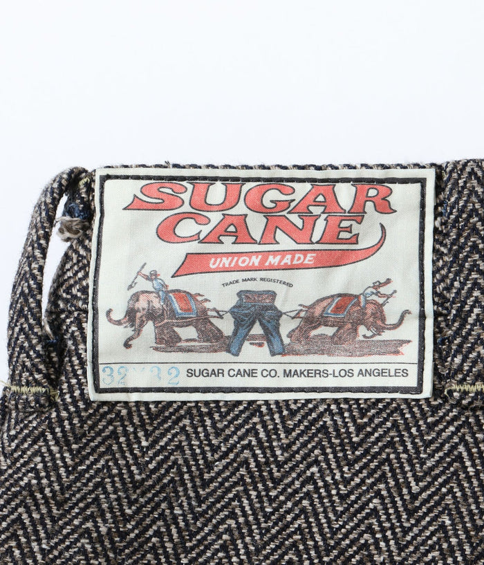 SC42609 FICTION ROMANCE 16.7oz. INDIGO TWEED WORK PANTS - BEIGE