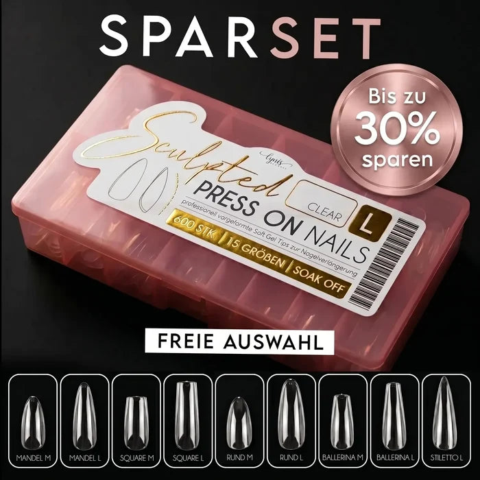 Sculpted Pressonnails · Wahl-Sparset