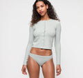 Seamless Waffle High-Leg Briefs