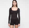 Seamless Waffle Long Sleeve Tee