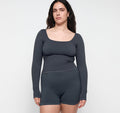 Seamless Waffle Long Sleeve Tee