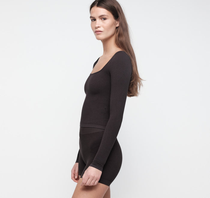 Seamless Waffle Long Sleeve Tee