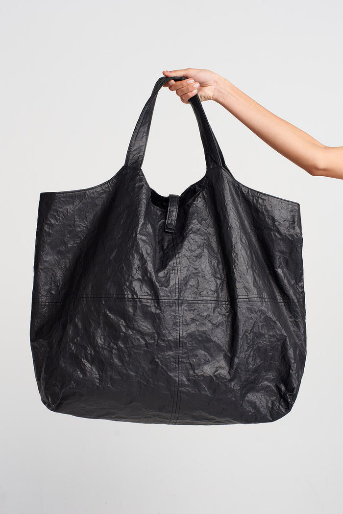 Siyah Oversize Tote Çanta-Y268018006