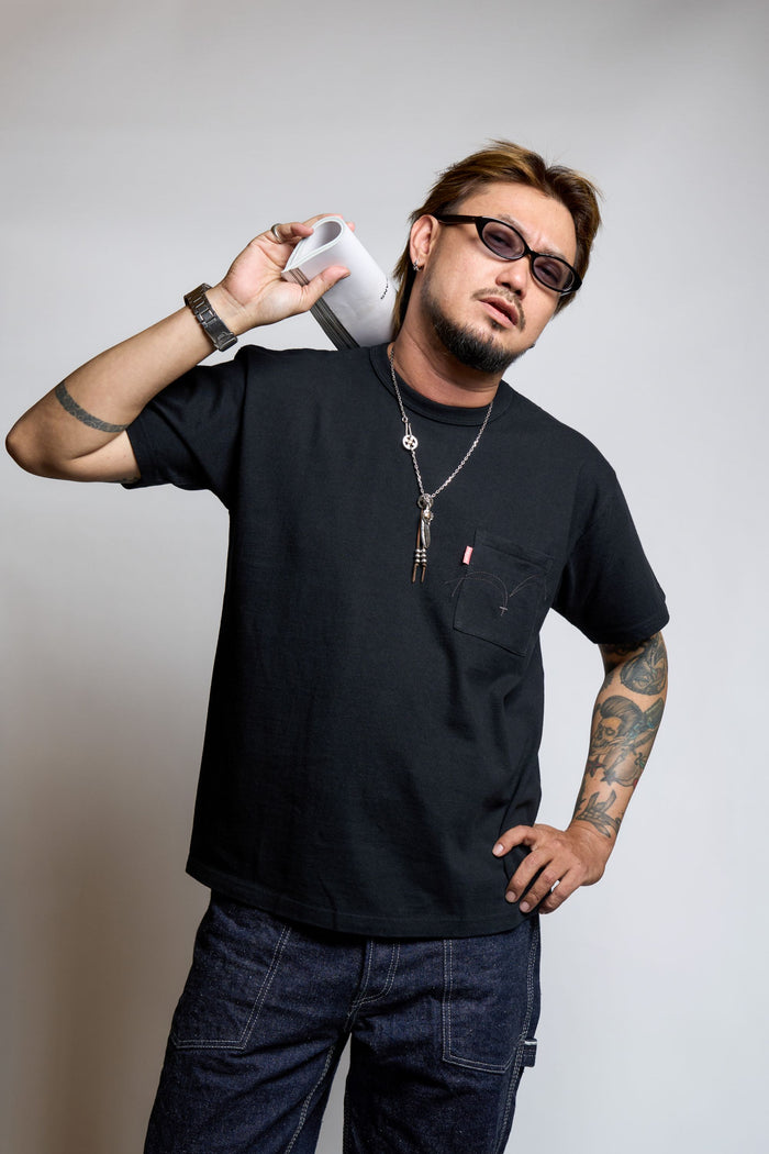 SJPOT01 POCKET TEE - BLACK