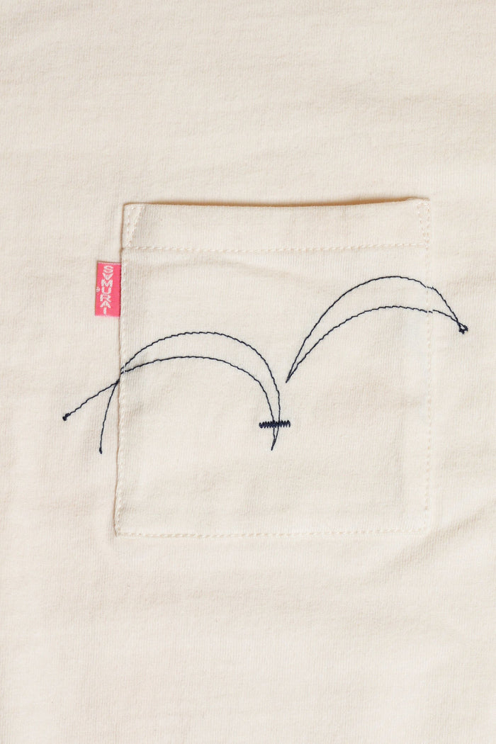 SJPOT01 POCKET TEE - NATURAL