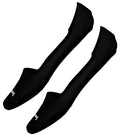 Women's Smartwool Secret Sleuth No Show 2 Pack Socks in Black color from the side view