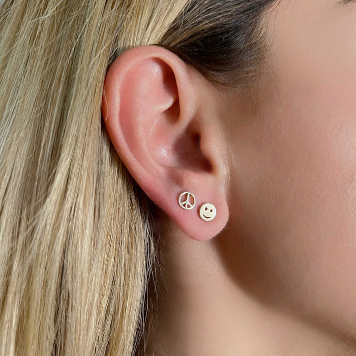 Smiley Face Stud Earrings
