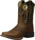 Children's Smoky Mountain Luke Square Toe Western Boot in Brown