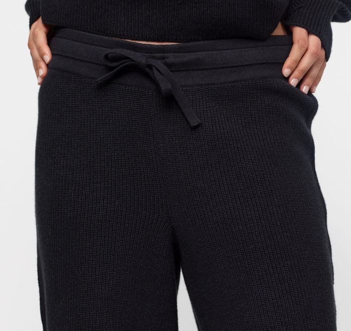 Soft Knit Barrel Leg Pants