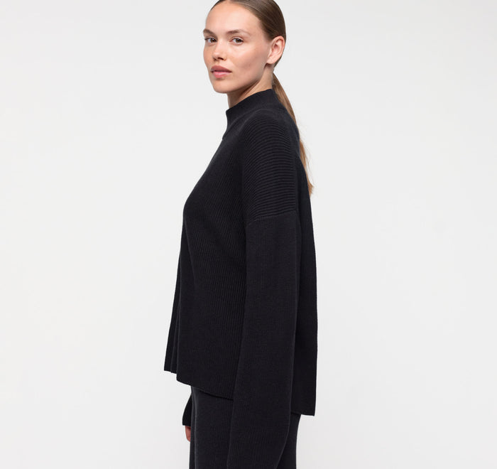 Soft Knit Mock Neck Pullover