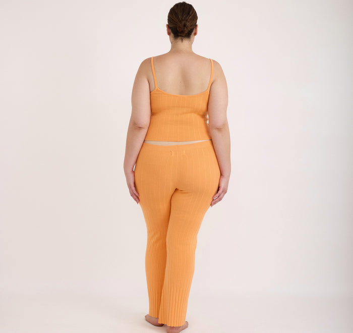 Soft Knit Rib Flare Pants