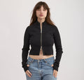 Soft Knit Rib Track Jacket