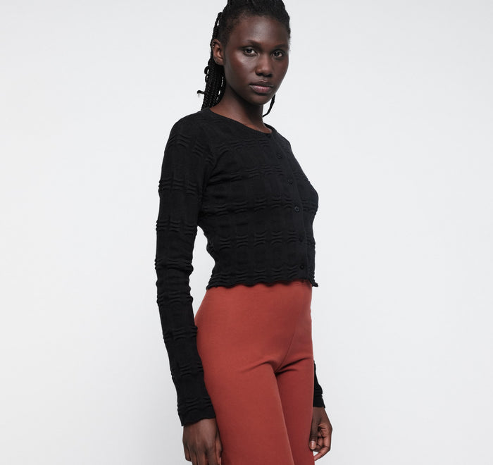 Soft Knit Textured Cardigan