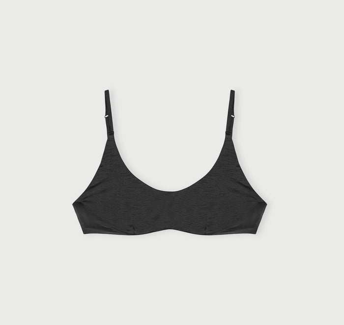 Solar Swim Scoop Neck Bikini Top