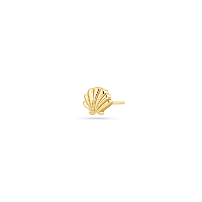 Soleil Scallop Seashell Stud Earrings