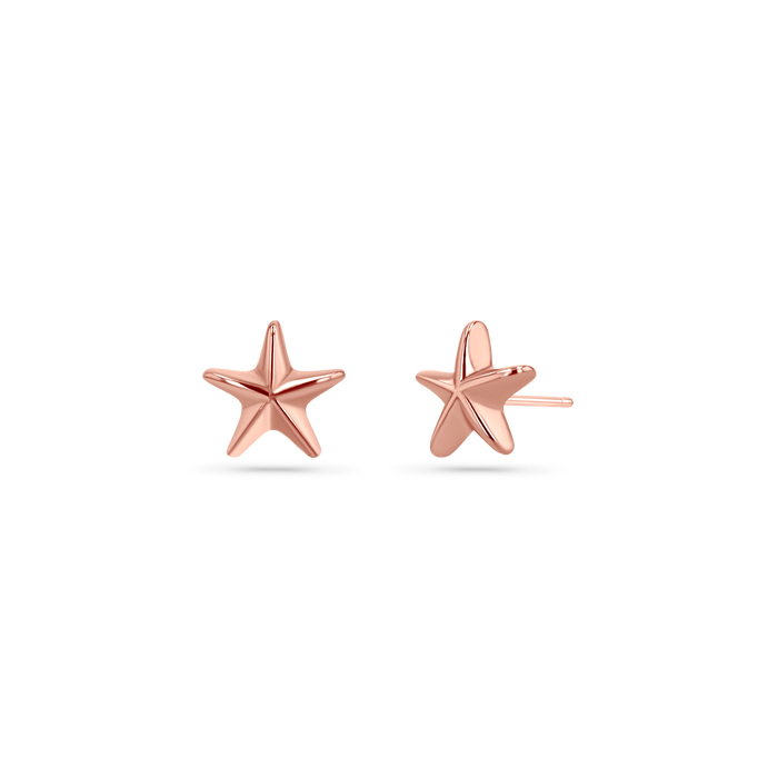 Soleil Star Seashell Stud Earrings