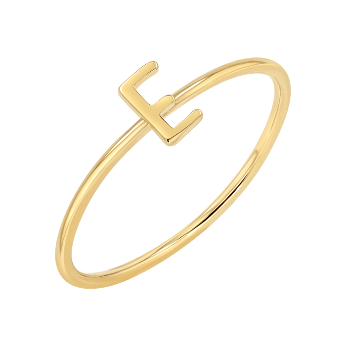 Solid Initial Letter Ring