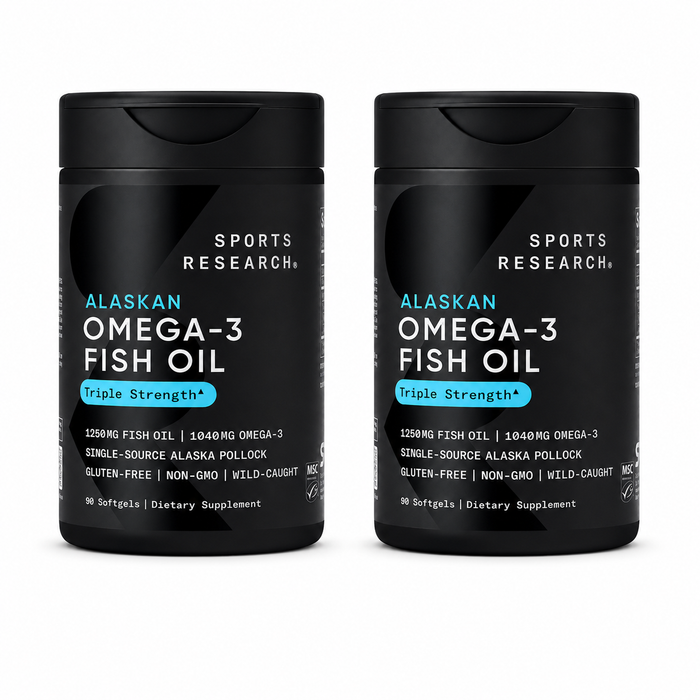 Sports Research Alaskan Omega-3 Fish Oil, Triple Strength – 2-Pack image 3