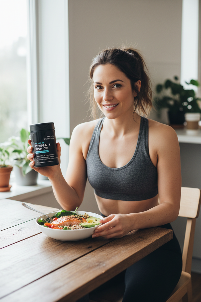 UGC lifestyle woman fitness omega-3